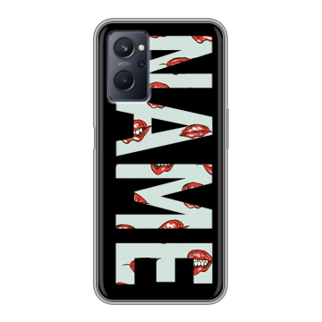 Силиконовый чехол на Realme 9i с принтом NAME