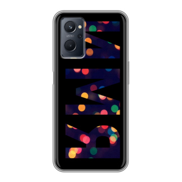 Силиконовый чехол на Realme 9i с принтом ИМЯ