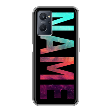 Силиконовый чехол на Realme 9i с принтом NAME