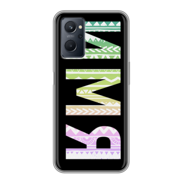 Силиконовый чехол на Realme 9i с принтом ИМЯ