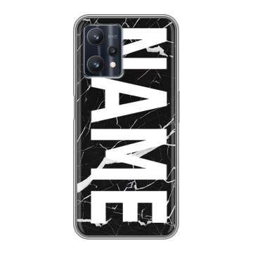 Силиконовый чехол на Realme 9 Pro с принтом NAME