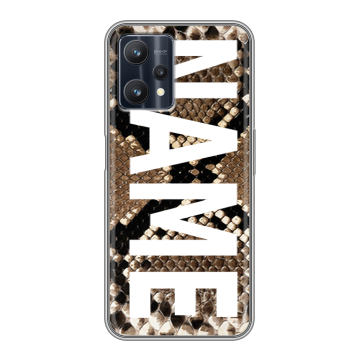 Силиконовый чехол на Realme 9 Pro с принтом NAME