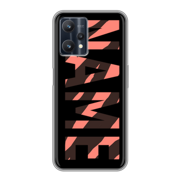 Силиконовый чехол на Realme 9 Pro с принтом NAME