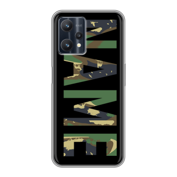 Силиконовый чехол на Realme 9 Pro с принтом NAME