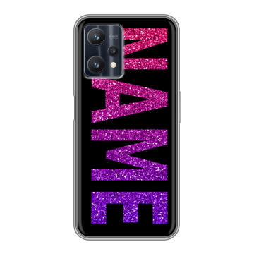 Силиконовый чехол на Realme 9 Pro с принтом NAME