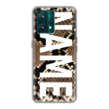 Силиконовый чехол на Realme 9 Pro Plus с принтом NAME