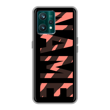 Силиконовый чехол на Realme 9 Pro Plus с принтом NAME