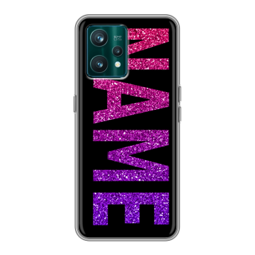 Силиконовый чехол на Realme 9 Pro Plus с принтом NAME