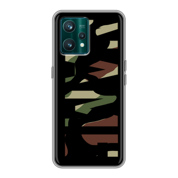 Силиконовый чехол на Realme 9 Pro Plus с принтом NAME