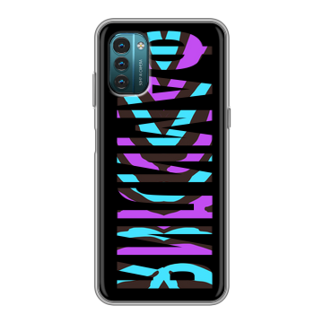 Силиконовый чехол на Nokia G21 с принтом ФАМИЛИЯ