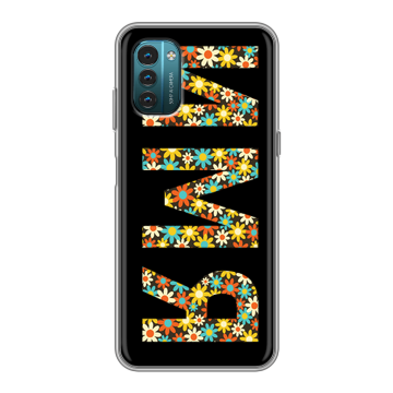 Силиконовый чехол на Nokia G21 с принтом ИМЯ