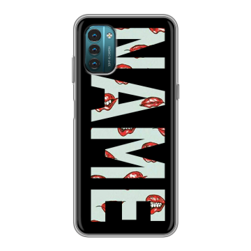 Силиконовый чехол на Nokia G21 с принтом NAME