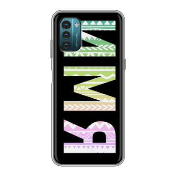 Силиконовый чехол на Nokia G21 с принтом ИМЯ