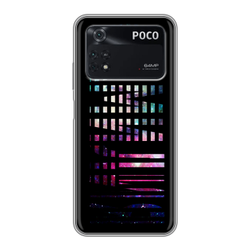Силиконовый чехол на Xiaomi Poco M4 Pro 4G с принтом ФАМИЛИЯ