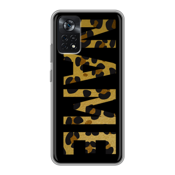 Силиконовый чехол на Xiaomi Poco X4 Pro 5G с принтом NAME