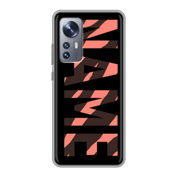 Силиконовый чехол на Xiaomi 12X с принтом NAME