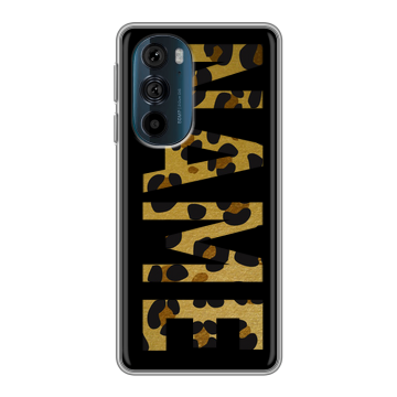 Силиконовый чехол на Motorola Edge 30 Pro с принтом NAME