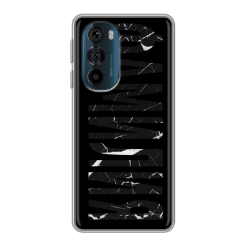 Силиконовый чехол на Motorola Edge 30 Pro с принтом ФАМИЛИЯ