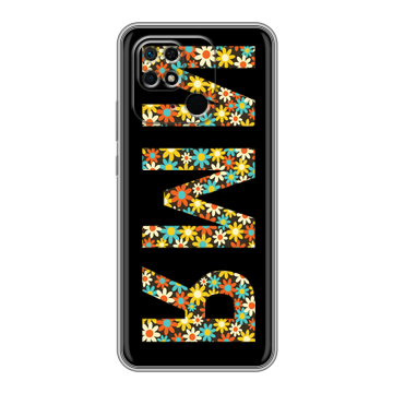 Силиконовый чехол на Xiaomi Redmi 10C с принтом ИМЯ