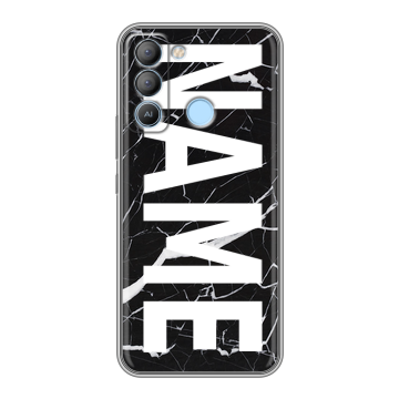 Силиконовый чехол на Tecno Pop 5 LTE с принтом NAME