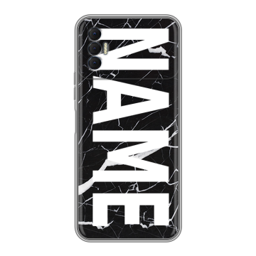 Силиконовый чехол на Tecno Spark 8P с принтом NAME