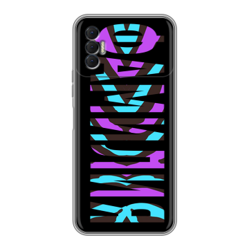 Силиконовый чехол на Tecno Spark 8P с принтом ФАМИЛИЯ