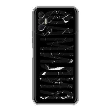 Силиконовый чехол на Tecno Spark 8P с принтом ФАМИЛИЯ