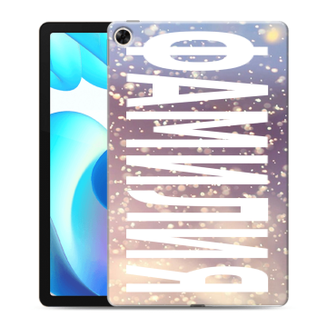 Силиконовый чехол на Realme Pad с принтом ФАМИЛИЯ