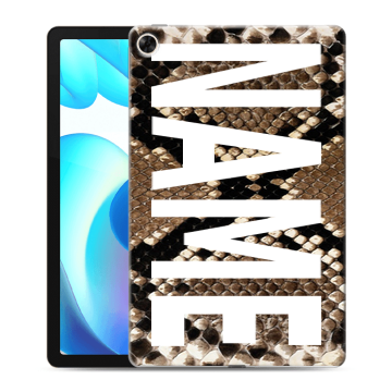 Силиконовый чехол на Realme Pad с принтом NAME