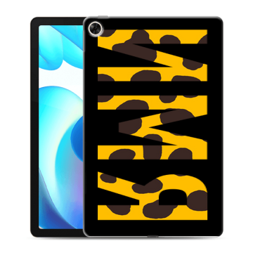 Силиконовый чехол на Realme Pad с принтом ИМЯ