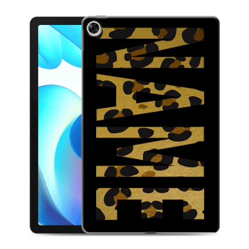 Силиконовый чехол на Realme Pad с принтом NAME