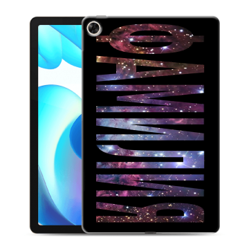 Силиконовый чехол на Realme Pad с принтом ФАМИЛИЯ