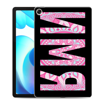 Силиконовый чехол на Realme Pad с принтом ИМЯ