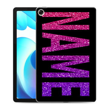 Силиконовый чехол на Realme Pad с принтом NAME
