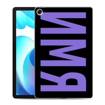 Силиконовый чехол на Realme Pad с принтом ИМЯ