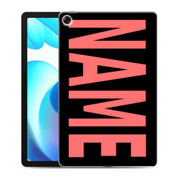 Силиконовый чехол на Realme Pad с принтом NAME