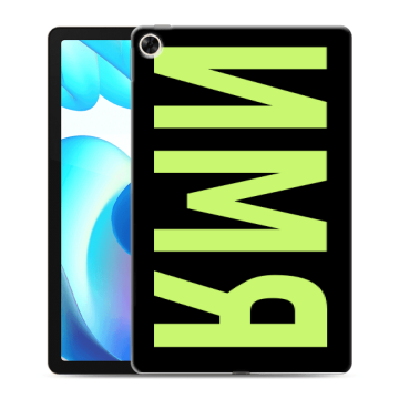 Силиконовый чехол на Realme Pad с принтом ИМЯ