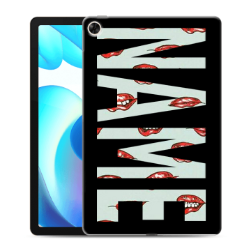 Силиконовый чехол на Realme Pad с принтом NAME
