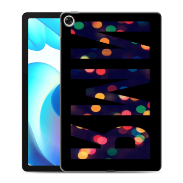 Силиконовый чехол на Realme Pad с принтом ИМЯ