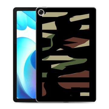 Силиконовый чехол на Realme Pad с принтом NAME