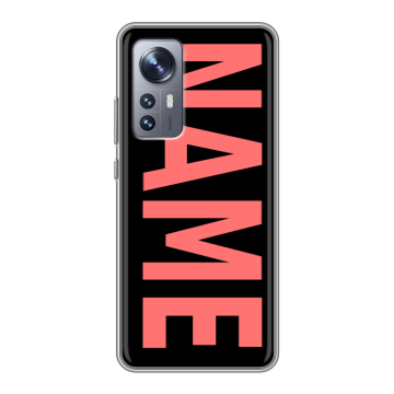 Силиконовый чехол на Xiaomi 12 с принтом NAME