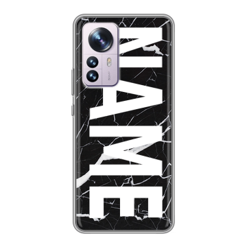Силиконовый чехол на Xiaomi 12 Pro с принтом NAME