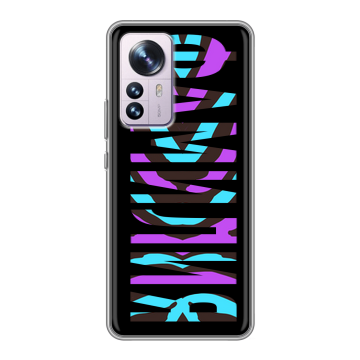 Силиконовый чехол на Xiaomi 12 Pro с принтом ФАМИЛИЯ