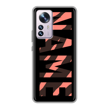 Силиконовый чехол на Xiaomi 12 Pro с принтом NAME