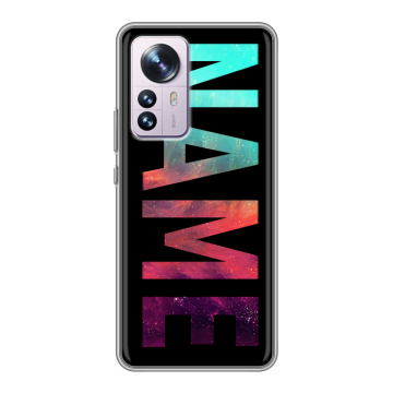 Силиконовый чехол на Xiaomi 12 Pro с принтом NAME