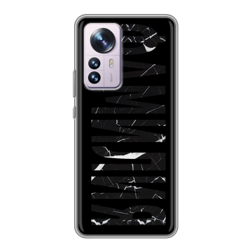 Силиконовый чехол на Xiaomi 12 Pro с принтом ФАМИЛИЯ