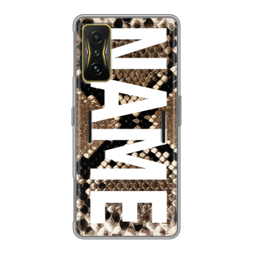 Силиконовый чехол на Xiaomi Poco F4 GT с принтом NAME