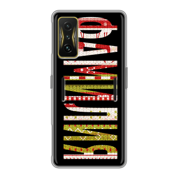 Силиконовый чехол на Xiaomi Poco F4 GT с принтом ФАМИЛИЯ