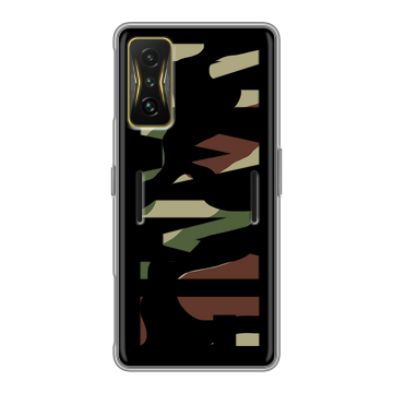 Силиконовый чехол на Xiaomi Poco F4 GT с принтом NAME