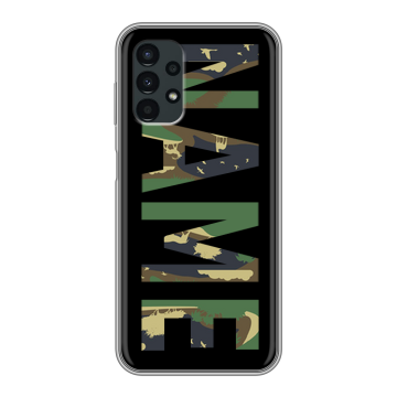 Силиконовый чехол на Samsung Galaxy A13 4G с принтом NAME